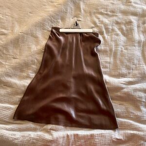 Vince small bronze satin skirt